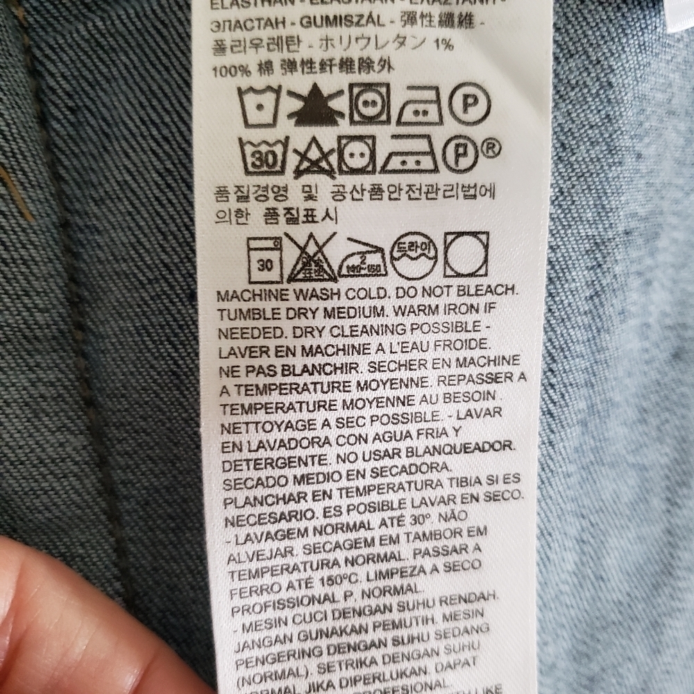 Levis Orginal Trucker Jean Denim Jacket Dark Wash NWT Size Small - Picture 6 of 10